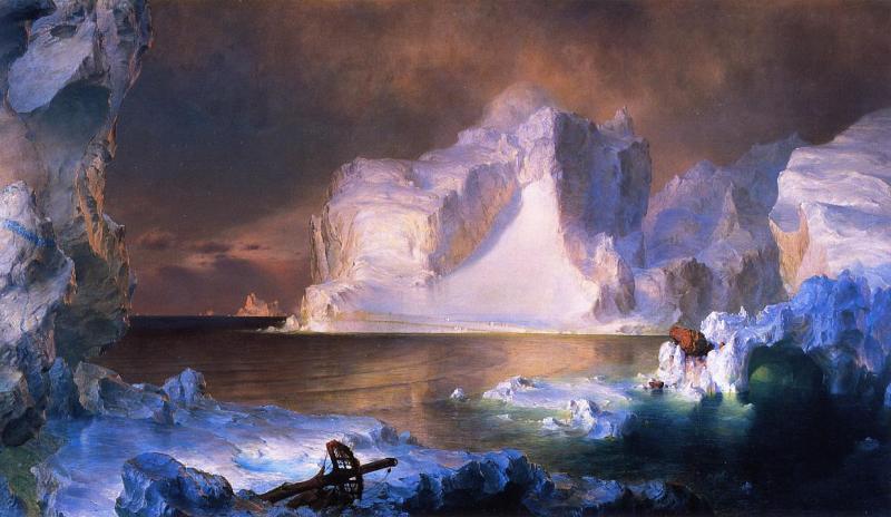 Frederic Edwin Church The Iceburgs Sweden oil painting art